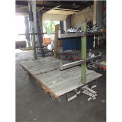 Heavy Duty Material Cart with Cantilever rack for Steel stock