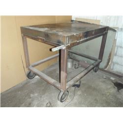 Heavy Duty Steel Table on Casters