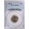 Image 1 : 1944 -D JEFFERSON NICKEL, PCGS MS-66 FULL STEPS