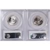 Image 2 : LOT OF ( 2 ) 1950 WASHINGTON QUARTERS, PCGS MS-66