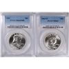 Image 1 : ( 2 ) PCGS GRADED FRANKLIN HALF DOLLARS: 1963 MS-63 FBL & 1963-D MS-64