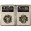 Image 2 : ( 2 ) NGC GRADED 1967 SMS KENNEDY HALF DOLLARS:  ( 1 ) MS-65 & ( 1 ) MS-66