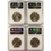 Image 2 : LOT OF ( 4 ) 1988-D KENNEDY HALF DOLLARS, NGC MS-66