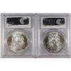 Image 2 : 2002 & 2003 AMERICAN SILVER EAGLES, PCGS MS-69