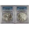 2005 & 2006 AMERICAN SILVER EAGLES, PCGS MS-69