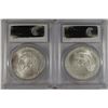 Image 2 : 2006 & 2007 AMERICAN SILVER EAGLES, PCGS MS-69