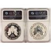 Image 2 : 2012-S AMERICAN SILVER EAGLE SET, NGC REVERSE PROOF Pf-69 & PROOF-69 ULTRA CAMEO
