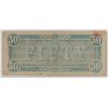 Image 2 : 1864 $50 CONFEDERATE STATES OF AMERICA NOTE (T-66) AU/CU