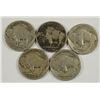 Image 2 : (5) 1914-S BUFFALO NICKELS