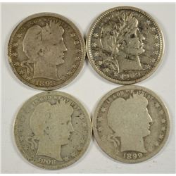 (4) BARBER QUARTERS (1898, 1899, 1900, 1908-O)