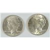 Image 1 : ( 2 ) 1924 PEACE SILVER DOLLARS, AU