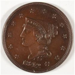 1842 LARGE CENT MS65+