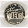 Image 1 : 1991 UNITED STATES USO SILVER DOLLAR