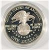 Image 2 : 1991 UNITED STATES USO SILVER DOLLAR