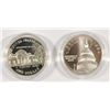 Image 1 : 1993 JEFFERSON PROOF SILVER DOLLAR & 1994 U.S. CAPITOL BU  BOXES/COA