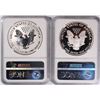 Image 2 : 2012-S AMERICAN SILVER EAGLE SET, NGC REVERSE PROOF PF-69 & PF-69 ULTRA CAMEO