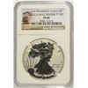 Image 1 : 2012-S AMERICAN SILVER EAGLE REVERSE PROOF, NGC  PROOF-69 TROLLEY LABEL