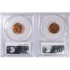 Image 2 : ( 2 ) 1939-S LINCOLN CENTS, PCGS MS-66 RED