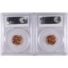Image 2 : 1955-D & 1958-D LINCOLN CENTS, PCGS MS-66 RED