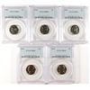Image 1 : LOT  OF ( 5 ) 1963 JEFFERSON NICKELS, PCGS  PROOF 68!