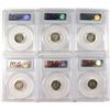 Image 2 : LOT OF ( 6 ) 1961 ROOSEVELT DIMES, PCGS PROOF-68!