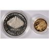 Image 2 : 1987 U.S. CONSTITUTION 2 PIECE SET $5 GOLD AND SILVER DOLLAR PROOF