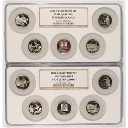 (2) 2008 CLAD PROOF QUARTER SETS NGC PF-70 UC (MULTIHOLDER)
