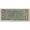 Image 2 : 1864 $5 CONFEDERATE STATES OF AMERICA NOTE (T-69) XF/AU
