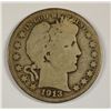 Image 1 : 1913 BARBER HALF DOLLAR AG/G