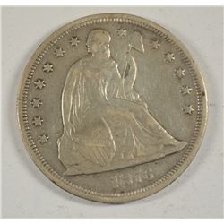 1873 SEATED DOLLAR F/VF