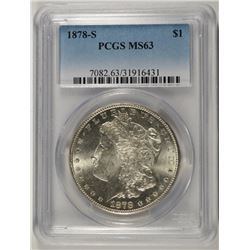 1878-S MORGAN DOLLAR PCGS MS-63