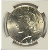 Image 2 : 1925 PEACE DOLLAR NGC MS-63