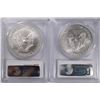 Image 2 : 2004 & 2005 AMERICAN SILVER EAGLES, PCGS MS-69