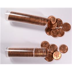 ( 2 ) GEM BU ROLLS OF 1952-D LINCOLN CENTS