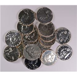 GEM PROOF ROLL OF FRANKLIN HALF DOLLARS DATED 1955-63