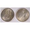 Image 2 : ( 2 ) AU/BU PEACE SILVER DOLLARS: 1923-S & 1924