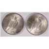Image 2 : ( 2 ) BU BLAST WHITE  PEACE SILVER DOLLARS: 1922 & 1924
