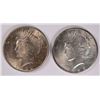 Image 1 : ( 2 ) BU PEACE SILVER DOLLARS: 1922 & 1925