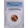 Image 1 : 1947 LINCOLN CENT, PCGS MS-66 RED!