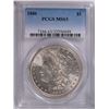 Image 1 : 1886 MORGAN SILVER DOLLAR, PCGS MS-63