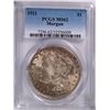 Image 1 : 1921 MORGAN SILVER DOLLAR, PCGS MS-62