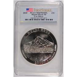 2010 MOUNT HOOD (5 OZT .999 FS) PCGS MS-69 DMPL !!!! (FRIST STRIKE)