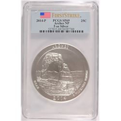2014 ARCHES (5 OZT .999 FS) PCGS SP-69 (FIRST STRIKE)