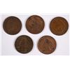Image 1 : (5) 1864 BR INDIAN HEAD CENTS