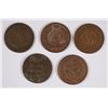 Image 2 : (5) 1864 BR INDIAN HEAD CENTS