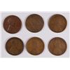 Image 1 : (6) 1913-S LINCOLN CENTS
