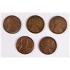 Image 1 : (5) 1915-S LINCOLN CENTS