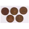 Image 2 : (5) 1915-S LINCOLN CENTS