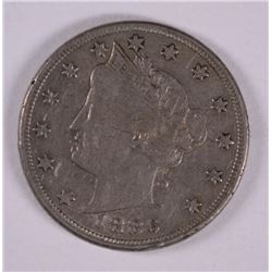1886 V-NICKEL F/VF (KEY DATE COIN)