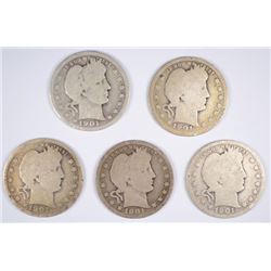 (5) 1901 BARBER QUARTERS